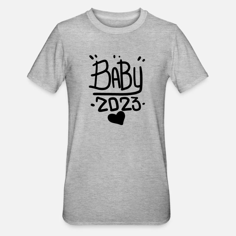Bébé 2023 - T-shirt polycoton Unisexe - gris chiné