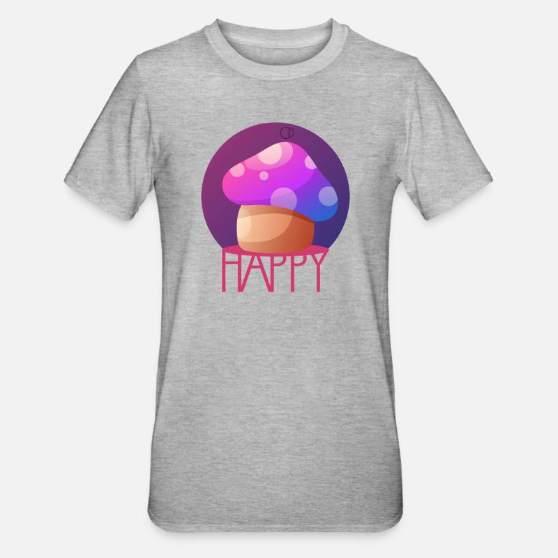 MAGIC MUSHROOM par CD - T-shirt polycoton Unisexe - gris chiné