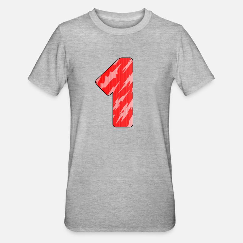 1 - T-shirt polycoton Unisexe - gris chiné