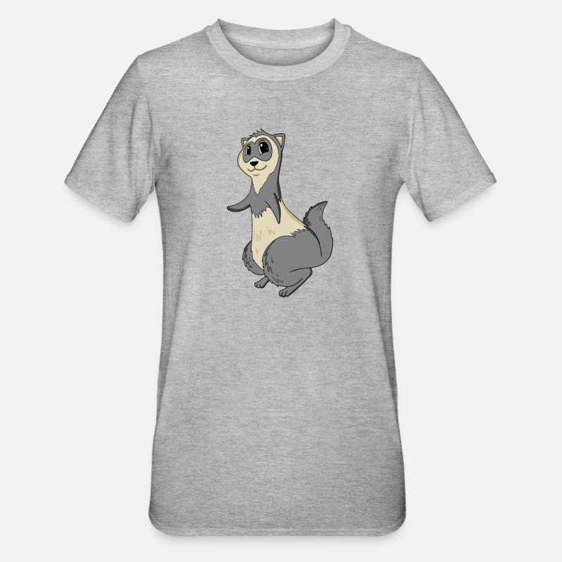 Furet - T-shirt polycoton Unisexe - gris chiné