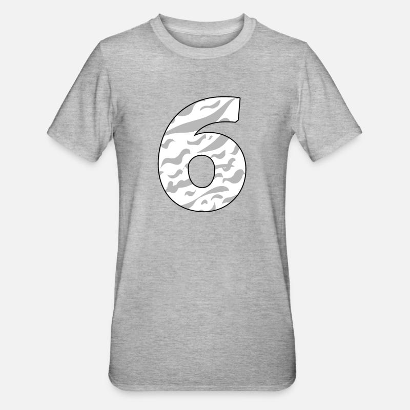 Six - 6 - T-shirt polycoton Unisexe - gris chiné
