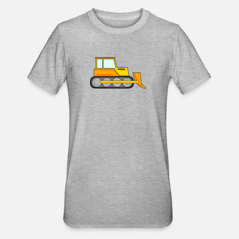 Remorque de construction - T-shirt polycoton Unisexe - gris chiné
