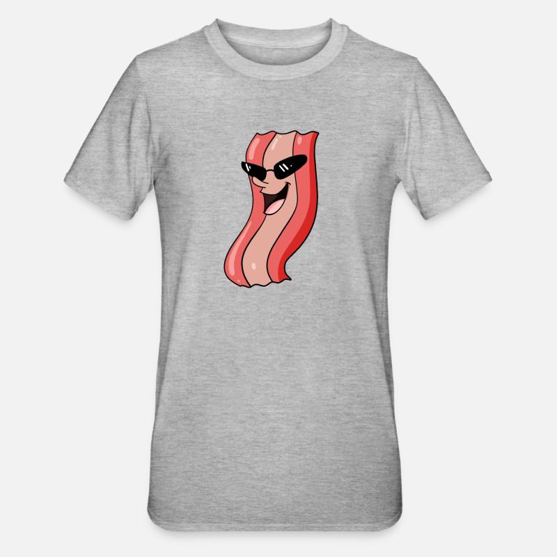 Bacon cool - Unisex Polycotton T-Shirt - heather grey