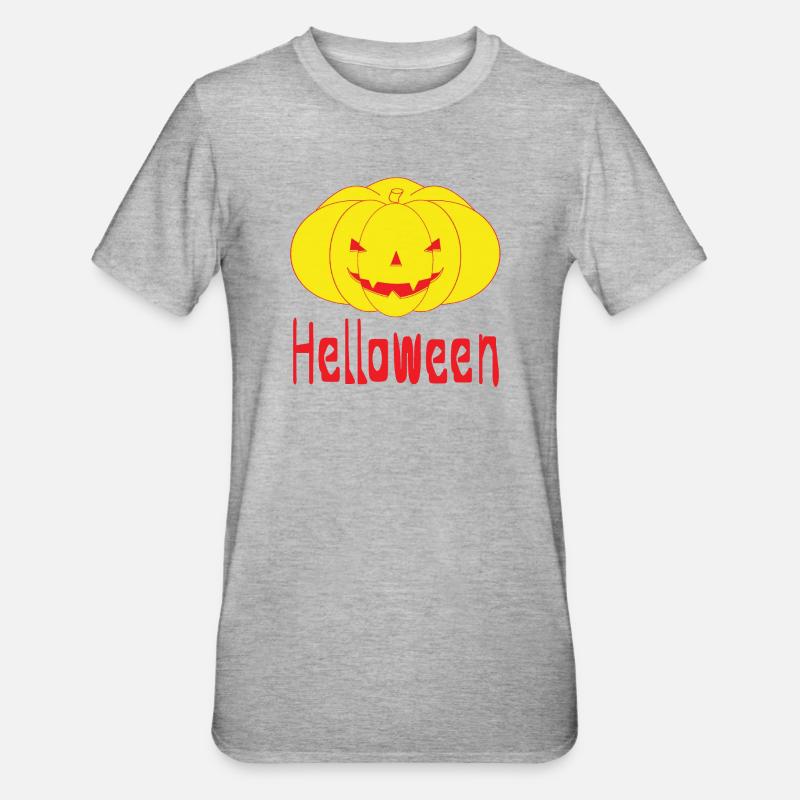 Das Helloween - Unisex Polycotton T-Shirt - Grau meliert