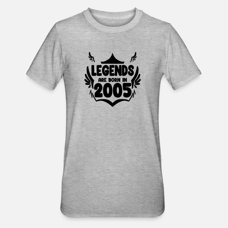 2005 - T-shirt polycoton Unisexe - gris chiné