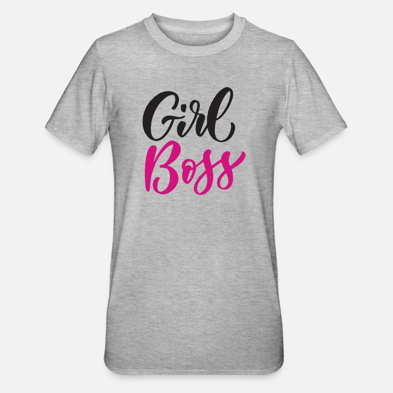 Mädchen Bos-s - Unisex Polycotton T-Shirt - Grau meliert