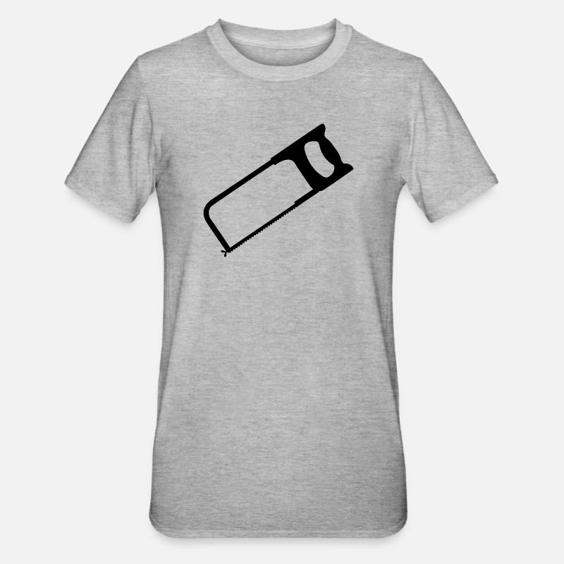 hacksaw tools - Unisex Polycotton T-Shirt - heather grey