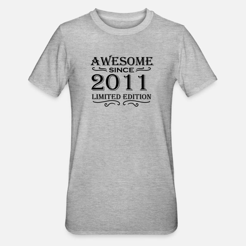 2011 - T-shirt polycoton Unisexe - gris chiné