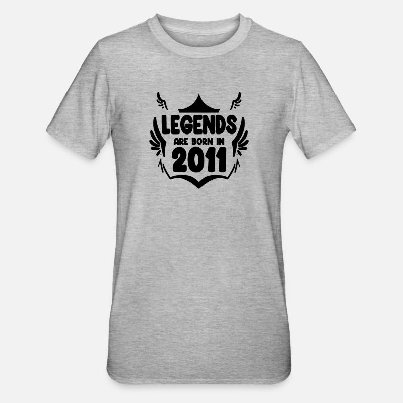 2011 - Né en 2011 - T-shirt polycoton Unisexe - gris chiné