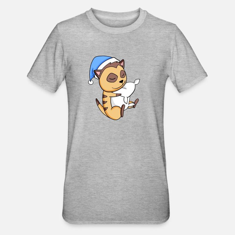 Erdmännchen - Unisex Polycotton T-Shirt - Grau meliert