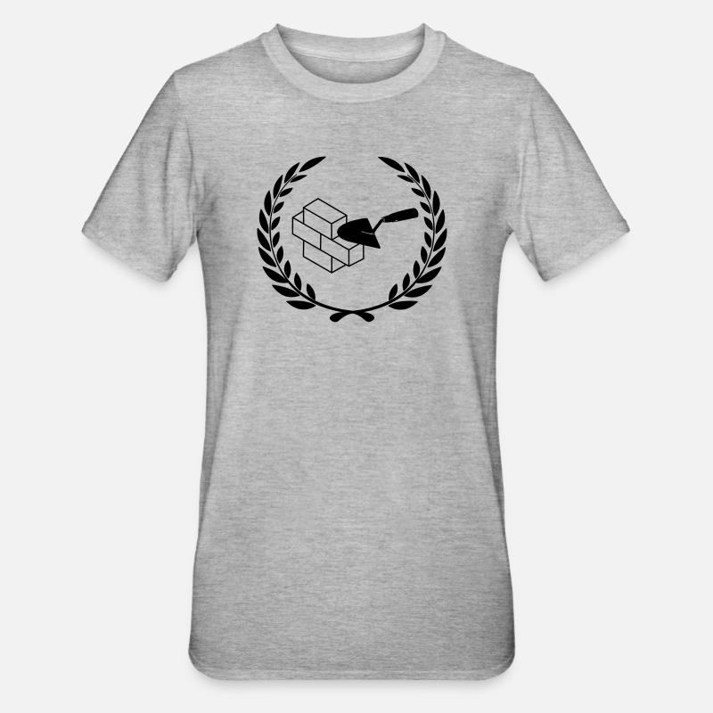 Masonry tools for masonry - Unisex Polycotton T-Shirt - heather grey