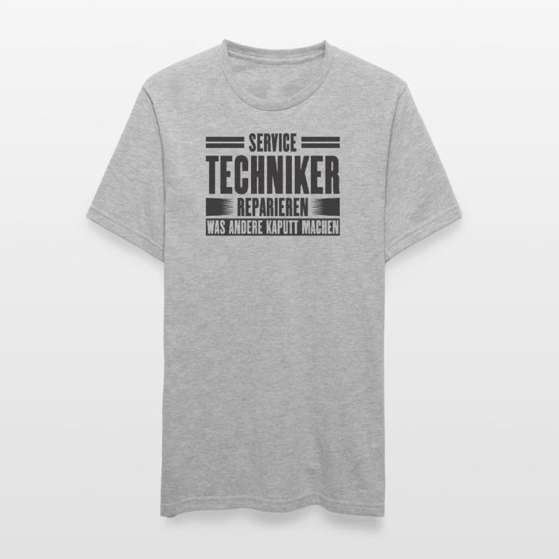Service Technician Support Solution Slogan Service T-shirt polycoton Unisexe
