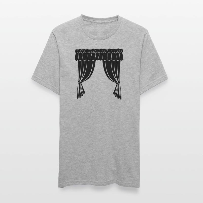Vorhänge Theater oder Geschäft Unisex Polycotton T-Shirt