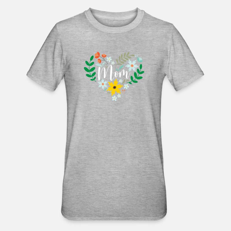 Beste Mutter aller Zeiten - Unisex Polycotton T-Shirt - Grau meliert