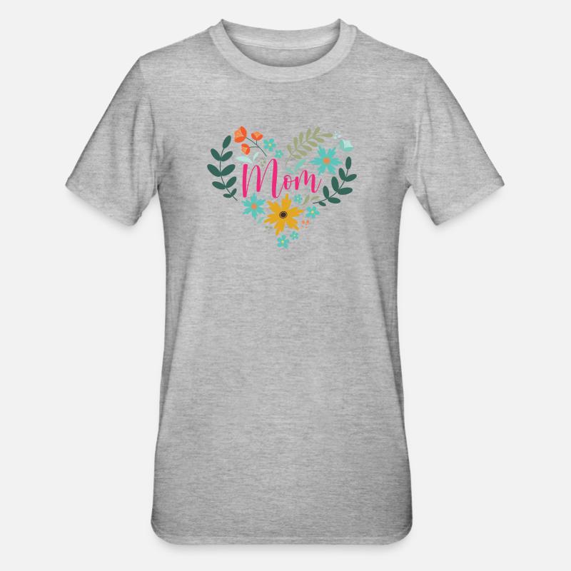 Beste Mutter aller Zeiten - Unisex Polycotton T-Shirt - Grau meliert
