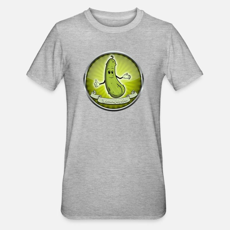 Concombre de Spreewald - T-shirt polycoton Unisexe - gris chiné