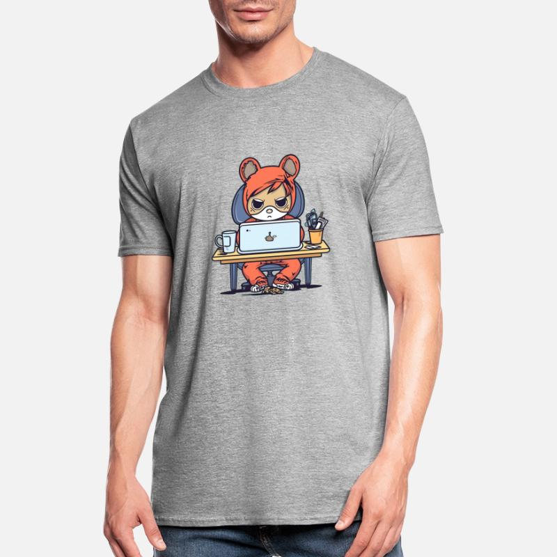Grumpy Coder in Hoodie Unisex Polycotton T-Shirt
