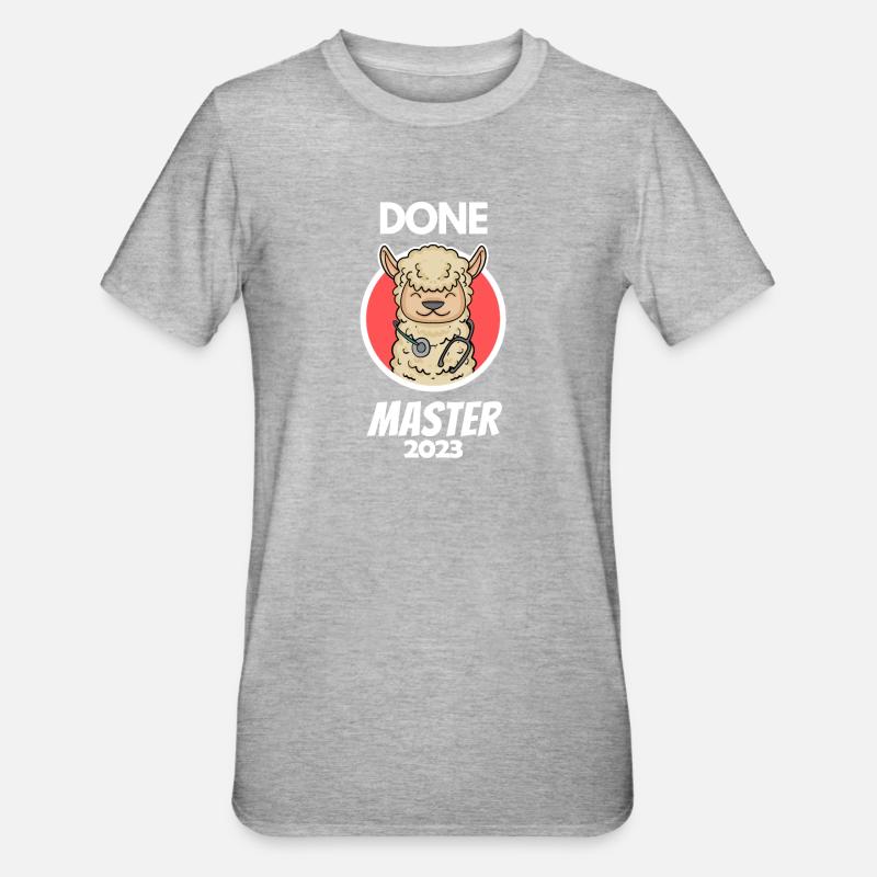 Master 2023 - Unisex Polycotton T-Shirt - Grau meliert