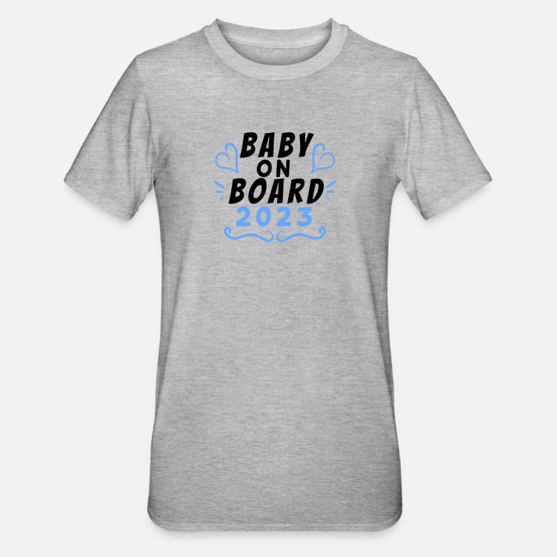 Enceinte 2023 - T-shirt polycoton Unisexe - gris chiné