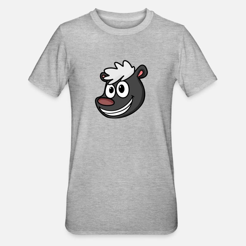 Skunk - Unisex Polycotton T-Shirt - heather grey