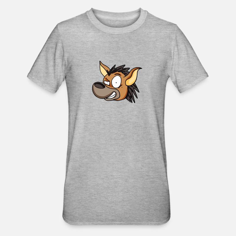 Hyène - T-shirt polycoton Unisexe - gris chiné