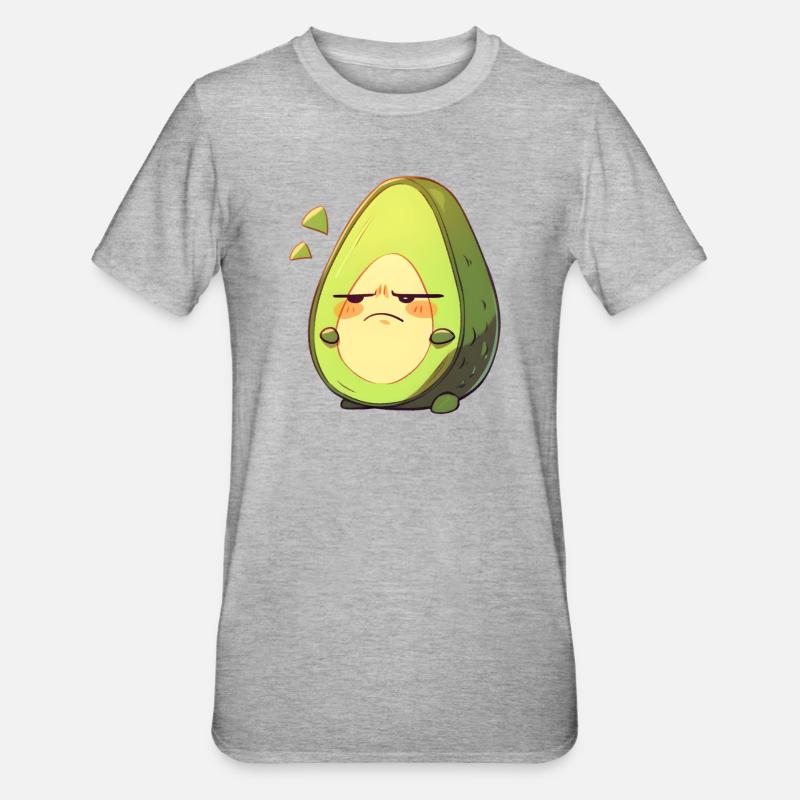 Conception de dessin animé d’avocat en colère - T-shirt polycoton Unisexe - gris chiné