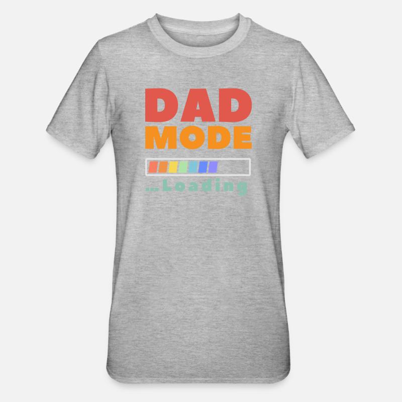 Mode papa - T-shirt polycoton Unisexe - gris chiné