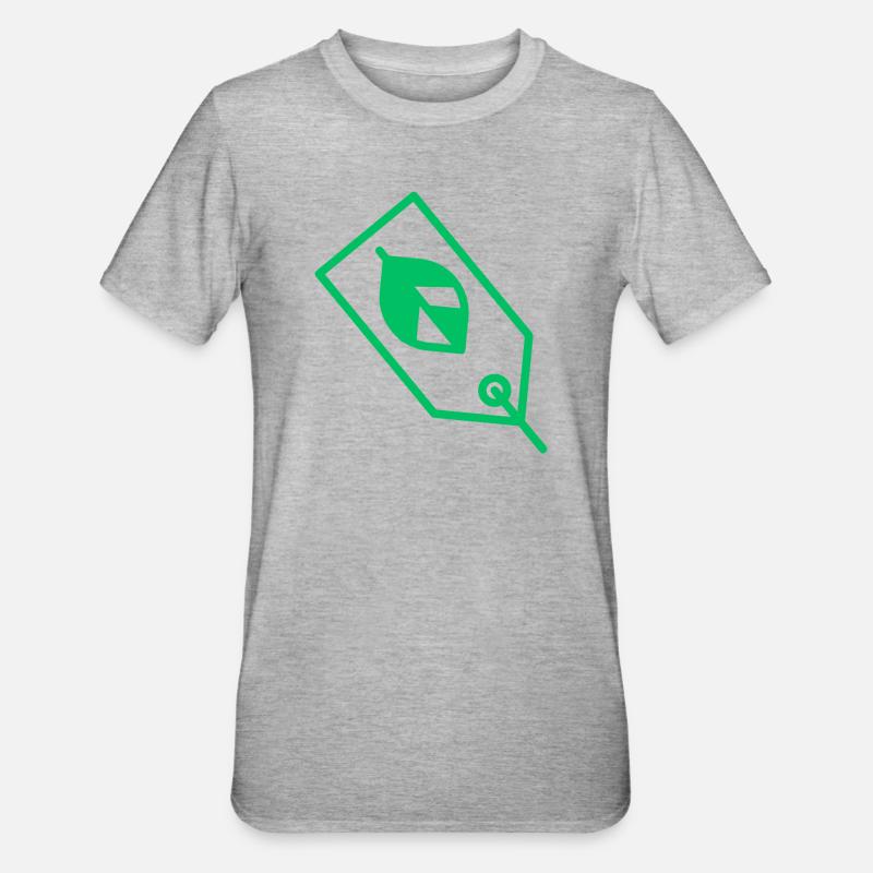 weareco label - T-shirt polycoton Unisexe - gris chiné