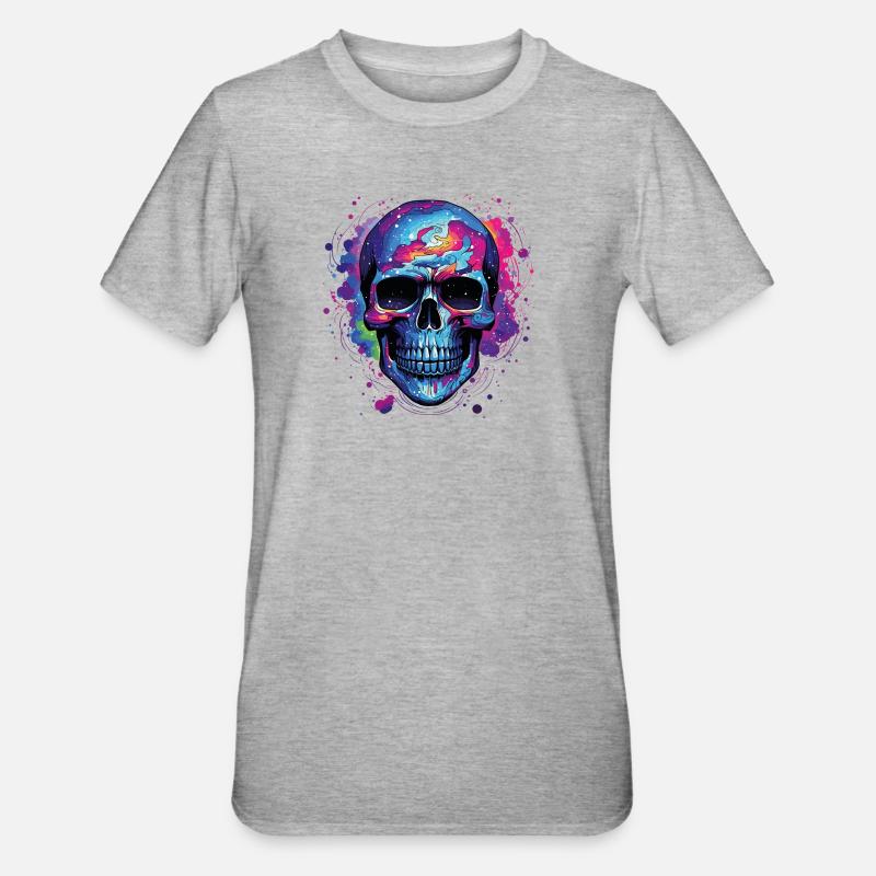 Nébuleuse du Crâne de Psyché - T-shirt polycoton Unisexe - gris chiné