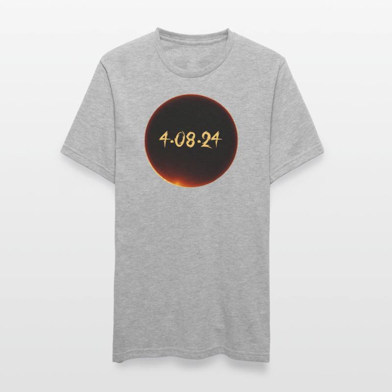 Solar Eclipse 2024 Unisex Polycotton T-Shirt