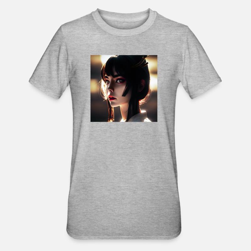 AKEMI Bellezza radiosa - Maglietta unisex, mix cotone e poliestere - grigio melange