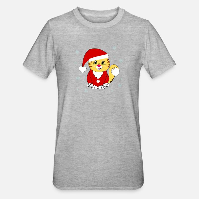 Gueule de bois de Noël - T-shirt polycoton Unisexe - gris chiné