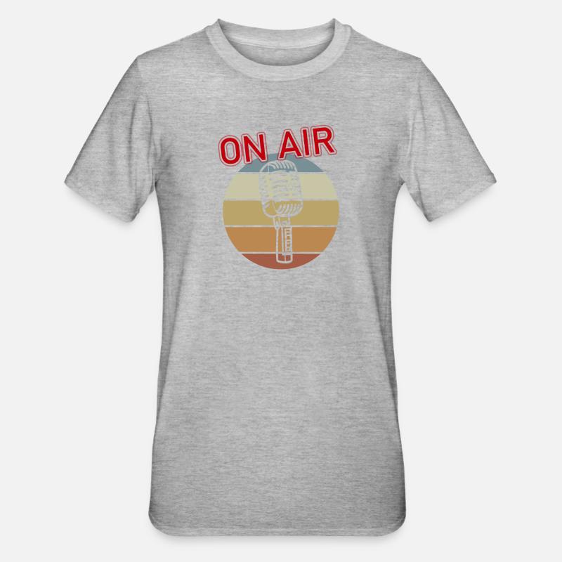 Micro à l’antenne - T-shirt polycoton Unisexe - gris chiné