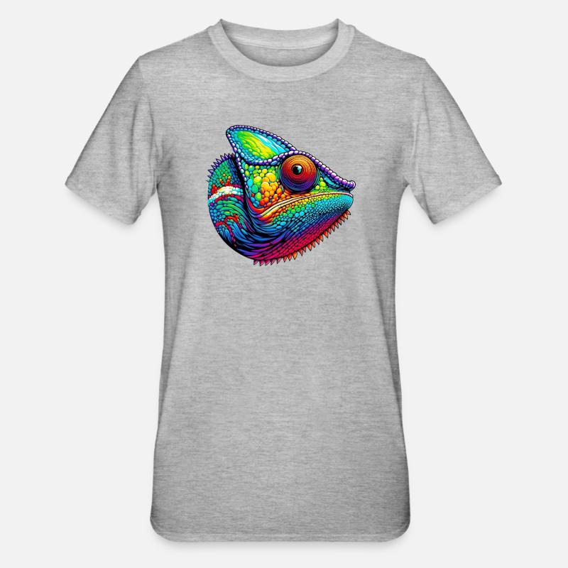 Caméléon - T-shirt polycoton Unisexe - gris chiné