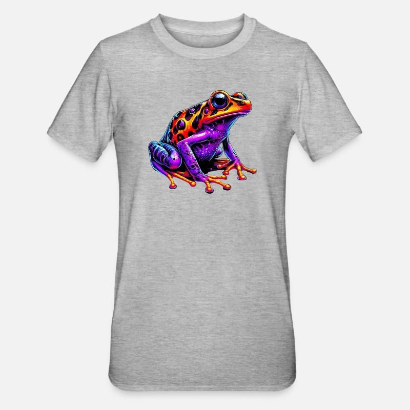 Grenouille - T-shirt polycoton Unisexe - gris chiné