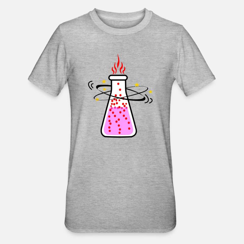 Gift oder Zaubertrank - Unisex Polycotton T-Shirt - Grau meliert