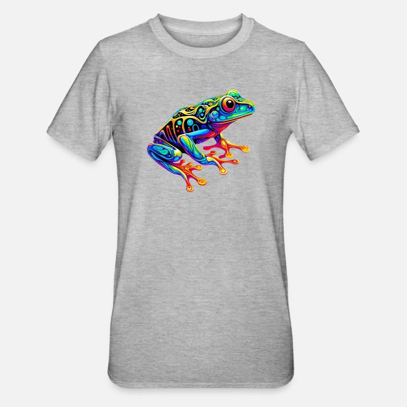 Grenouille - T-shirt polycoton Unisexe - gris chiné