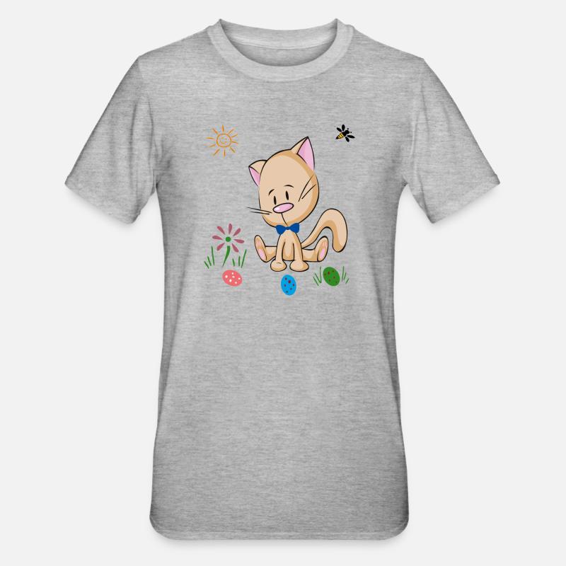 Easter Easter Eggs - Unisex Polycotton T-Shirt - heather grey