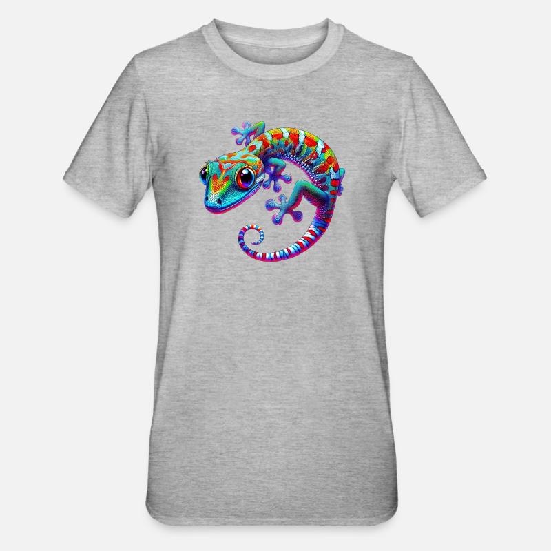 Gecko - T-shirt polycoton Unisexe - gris chiné