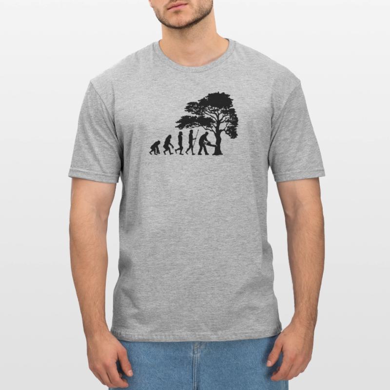 Lumberjack Tree Evolution sciure de bois T-shirt polycoton Unisexe