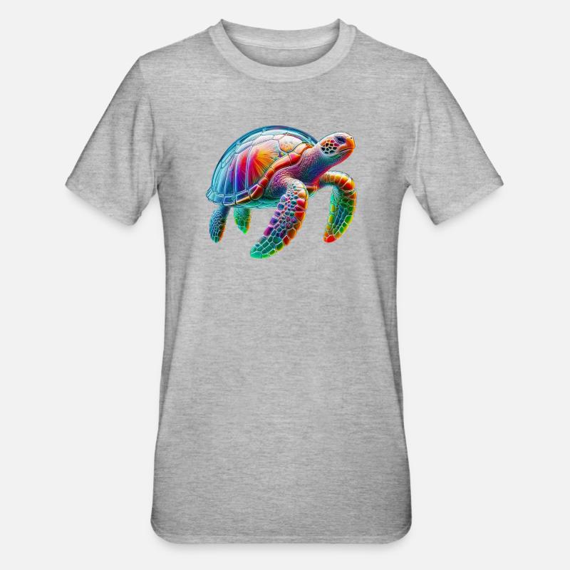 Tortue - T-shirt polycoton Unisexe - gris chiné