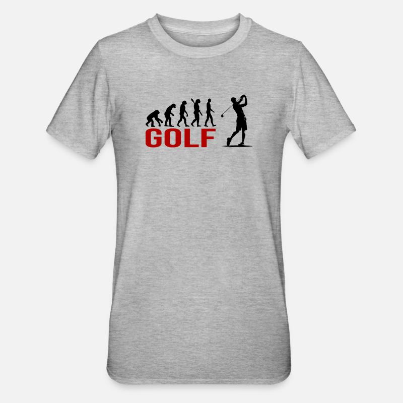 Evolution Golfsport - Unisex Polycotton T-Shirt - Grau meliert