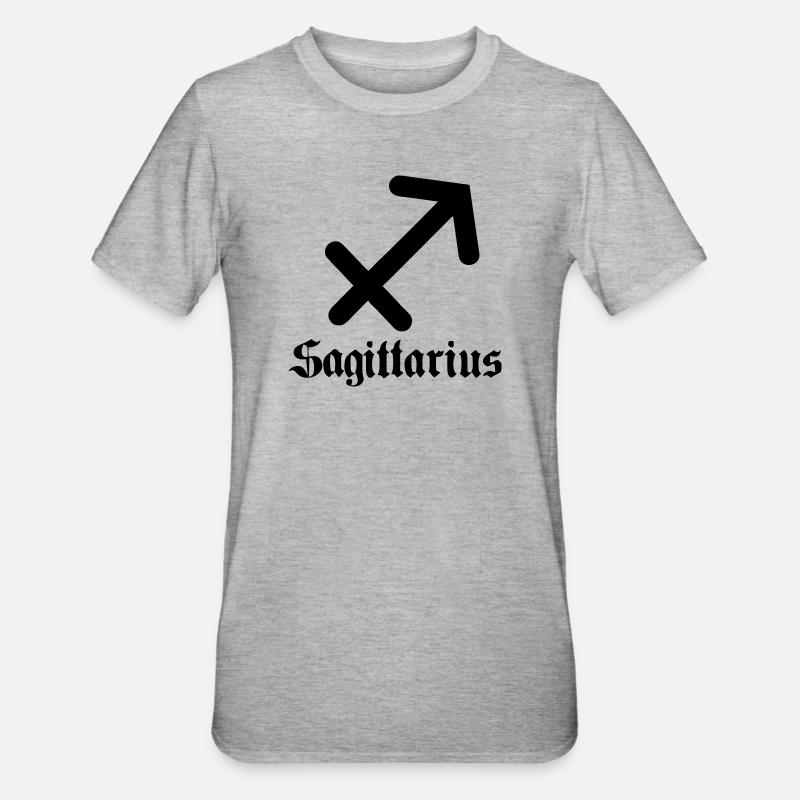 Boogschutter Sagittaire - T-shirt polycoton Unisexe - gris chiné
