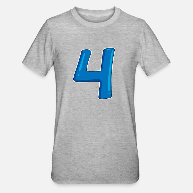 4 - T-shirt polycoton Unisexe - gris chiné