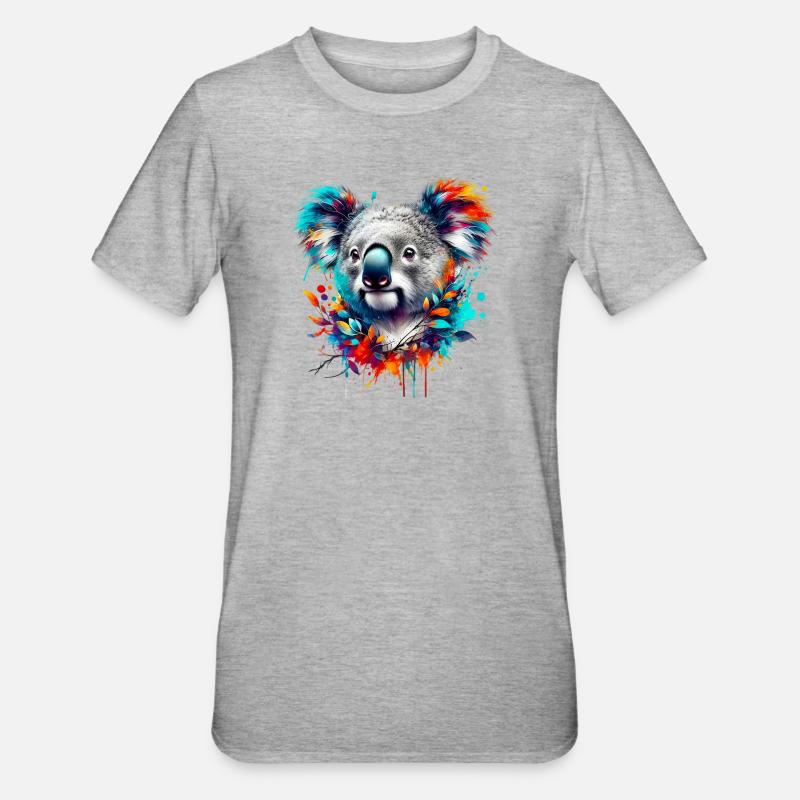 Koala - T-shirt polycoton Unisexe - gris chiné