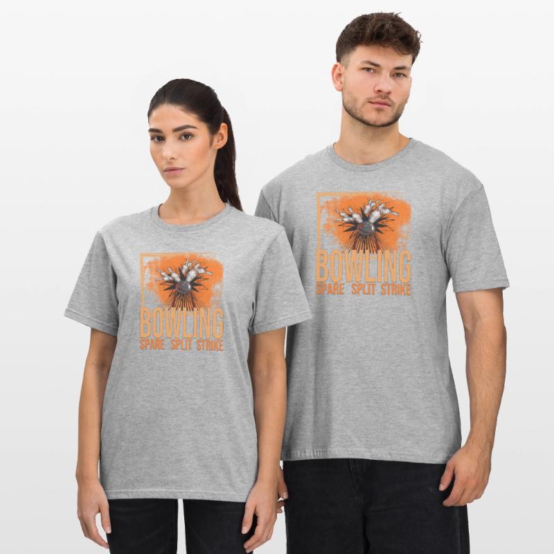 Bowling - Spare - Split - Strike Unisex Polycotton T-Shirt