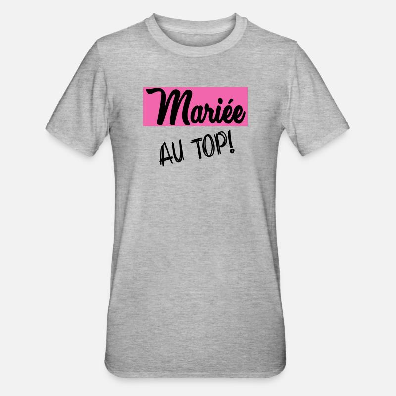 FUTURE MARIEE. EVJF. MARIEE. TEAM. TEAM MARIEE - T-shirt polycoton Unisexe - gris chiné