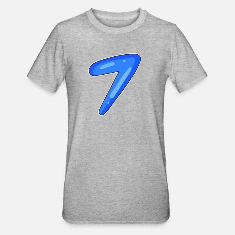 7 - T-shirt polycoton Unisexe - gris chiné
