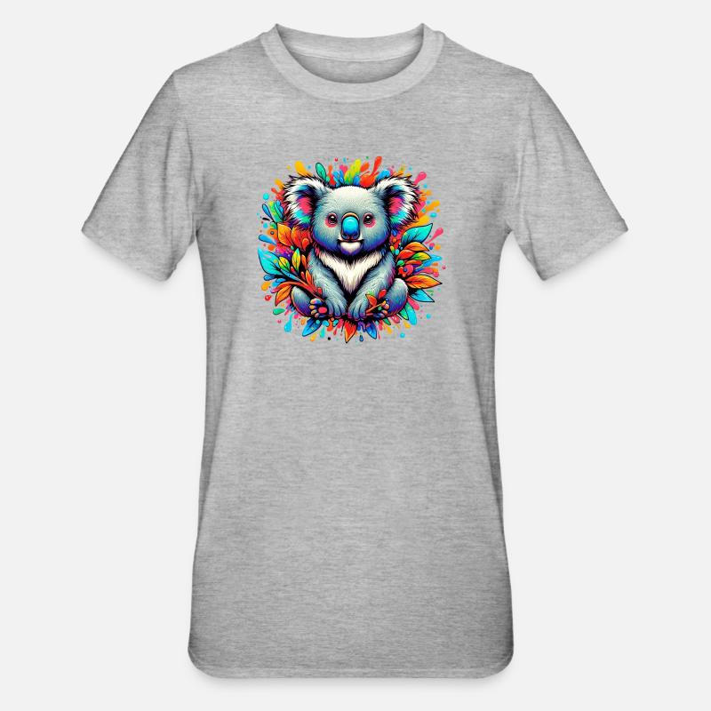 Koala - T-shirt polycoton Unisexe - gris chiné