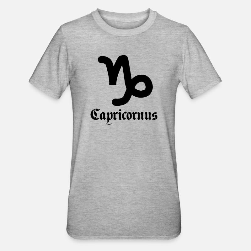 Steinbock Steinbock Steinbock - Unisex Polycotton T-Shirt - Grau meliert